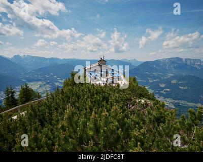 The Kehlsteinhaus (Eagle's Nest) is a Nazi-constructed building erected ...