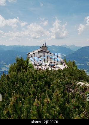 The Kehlsteinhaus (Eagle's Nest) is a Nazi-constructed building erected ...