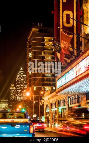 The Fox Theatre on Peachtree Street in Midtown Atlanta, Georgia. (USA) Stock Photo