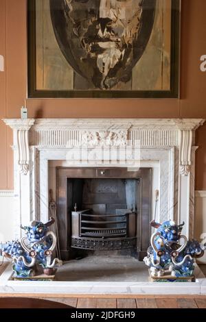 Interior of Basildon Park Stock Photo