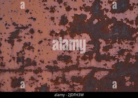Background brown, sheet rusty and old metal Stock Photo