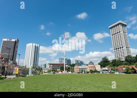 Kuala Lumpur, Malaysia - June 19,2022 : Scenics view of the Independence Square (Malay called Dataran Merdeka) is a square located in Kuala Lumpur. Stock Photo