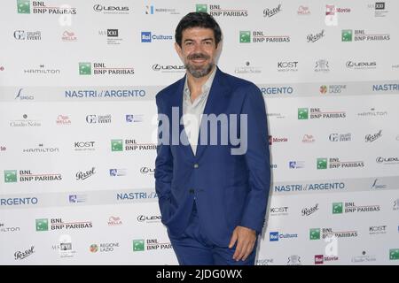 Rome, Italy. 20th June, 2022. Pierfrancesco Favino attends the blu carpet of Nastri d'argento 2022 event at Maxxi Museum. Credit: SOPA Images Limited/Alamy Live News Stock Photo