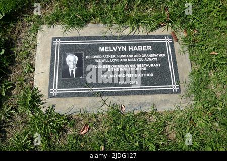 Cathedral City, California, USA 11th June 2022 A general view of atmosphere of Melvyn Haber's Grave at Desert Memorial Park on June 11, 2022 in Cathedral City, California, USA. Photo by Barry King/Alamy Stock Photo Stock Photo