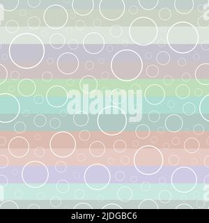 White rings with pastel colours background repeat pattern for paper,textile,wallpapers,packaging,scrapbooking. Babies, kids products Surface pattern Stock Vector
