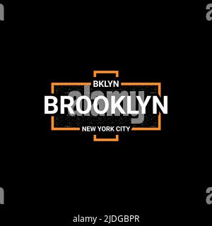 Brooklyn writing design, suitable for screen printing t-shirts, clothes, jackets and others Stock Vector