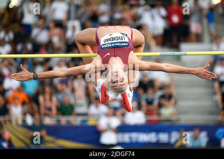 Yuliya (Yuliia) Levchenko of Ukraine (women's high jump) during the Wanda Diamond League 2022, Meeting de Paris (athletics) on June 18, 2022 at Charlety stadium in Paris, France. Photo by Victor Joly/ABACAPRESS.COM Stock Photo