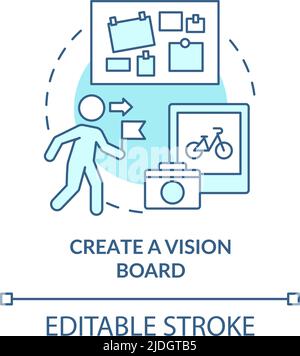 Create vision board concept icon Stock Vector Image & Art - Alamy