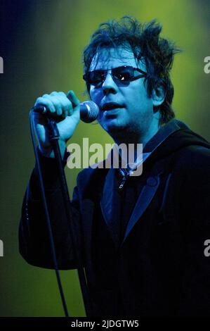 Ian McCulloch - Echo and the Bunnymen, V2006, Hylands Park, Chelmsford, Essex, Britain - 19 August 2006 Stock Photo