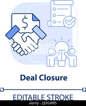 Deal closure concept icon Stock Vector Image & Art - Alamy