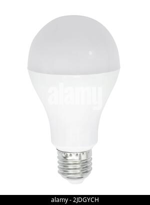 LED Bulb Isolated on White Background with clipping path Stock Photo