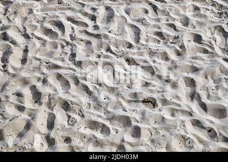 Sand on a beach - view from above Stock Photo