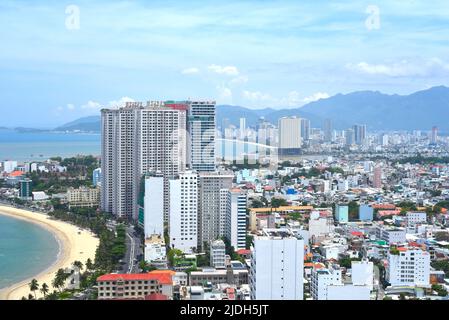 Urban view in north district of Nha Trang city, Vietnam Stock Photo