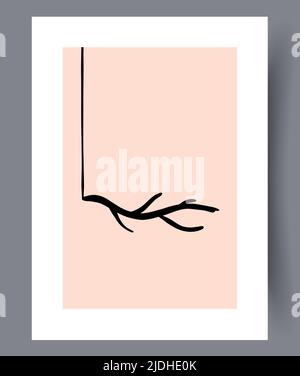 Modern printable artworks for interior designs Stock Vector
