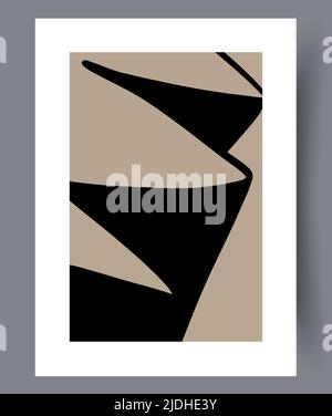 Modern printable artworks for interior designs Stock Vector
