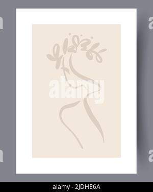 Modern printable artworks for interior designs Stock Vector
