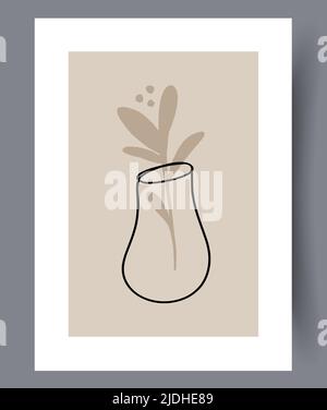 Modern printable artworks for interior designs Stock Vector