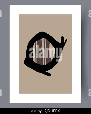 Modern printable artworks for interior designs Stock Vector