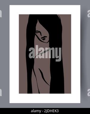 Modern printable artworks for interior designs Stock Vector