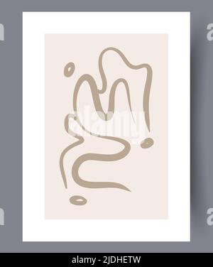 Modern printable artworks for interior designs Stock Vector