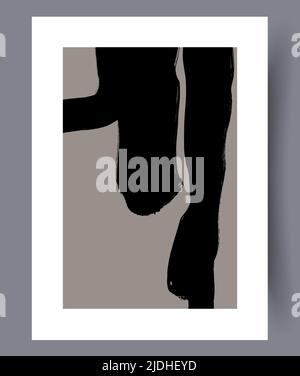 Modern printable artworks for interior designs Stock Vector
