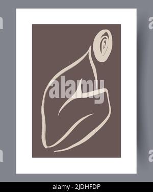 Modern printable artworks for interior designs Stock Vector