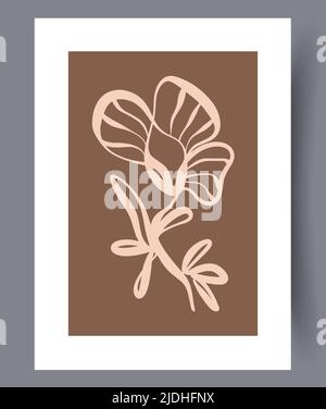Printable minimalistic wall art decor Stock Vector