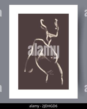 Modern printable artworks for interior designs Stock Vector