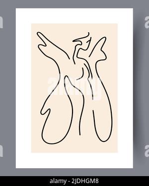 Modern printable artworks for interior designs Stock Vector
