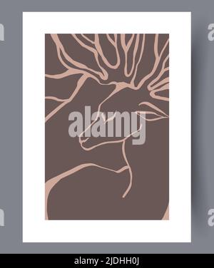 Modern printable artworks for interior designs Stock Vector