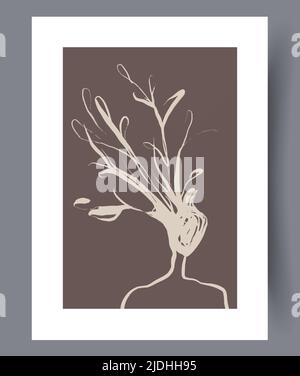 Modern printable artworks for interior designs Stock Vector