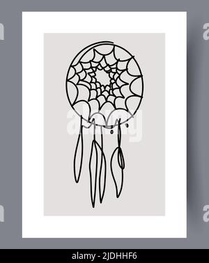 Printable minimalistic wall art decor Stock Vector