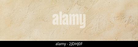 Sand color seamless stone texture for header banner. Beige plaster background Stock Photo