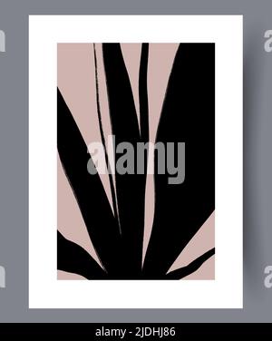 Printable minimalistic wall art decor Stock Vector