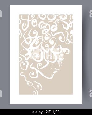 Modern printable artworks for interior designs Stock Vector