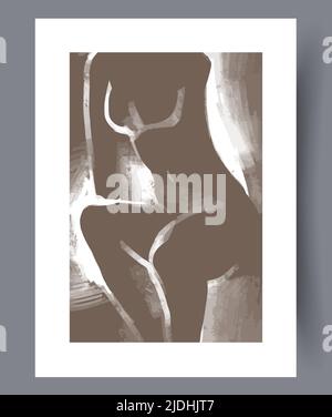 Modern printable artworks for interior designs Stock Vector