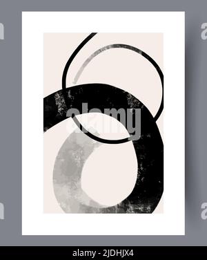 Modern printable artworks for interior designs Stock Vector