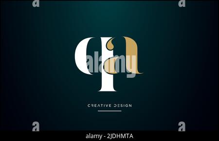 Alphabet Letters QA, AQ, Q or A Abstract icon Logo Stock Vector
