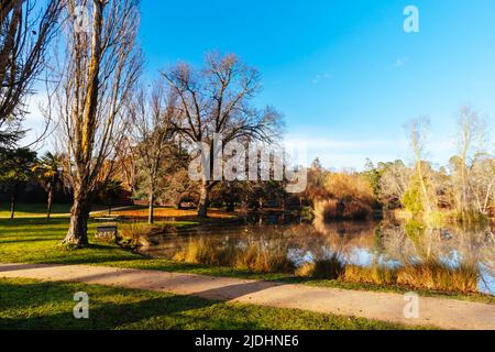 Malmsbury Botanic Gardens in Victoria Australia Stock Photo