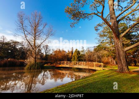 Malmsbury Botanic Gardens in Victoria Australia Stock Photo