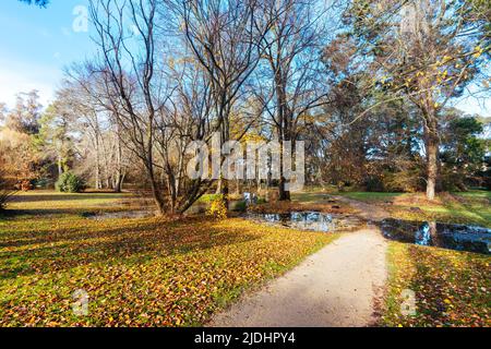 Malmsbury Botanic Gardens in Victoria Australia Stock Photo