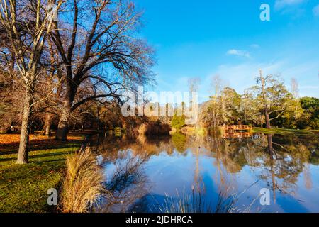 Malmsbury Botanic Gardens in Victoria Australia Stock Photo