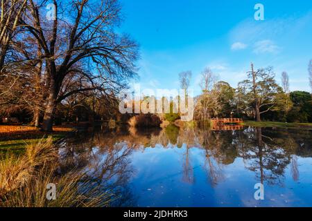 Malmsbury Botanic Gardens in Victoria Australia Stock Photo