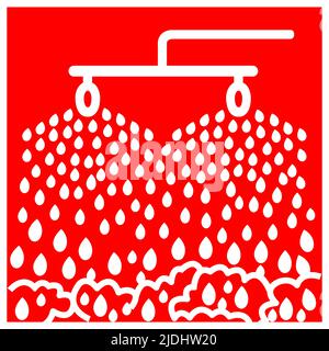 Fire Sprinkler Symbol Sign Isolate On White Background,Vector Illustration EPS.10 Stock Vector