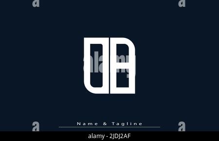 Alphabet letters Initials Monogram logo DB , BD Stock Vector
