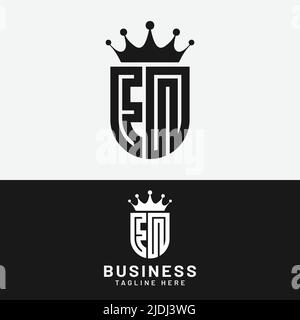 E N EN NE Letter Monogram Initial Logo Design Template. Suitable for General Sports Fitness Finance Construction Company Business Corporate Shop Stock Vector