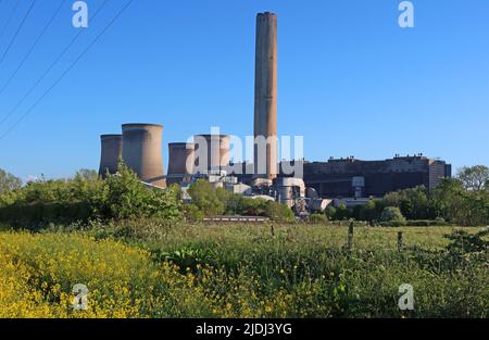 Fiddlers Ferry, Coal Fired powerstation, Warrington, Cheshire, UK Stock Photo