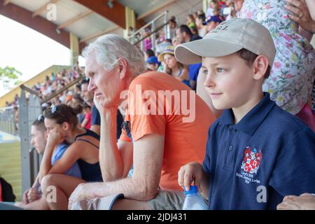 Visitors to Marineland, France Stock Photo