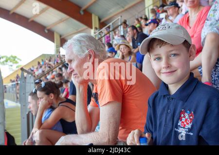 Visitors to Marineland, France Stock Photo