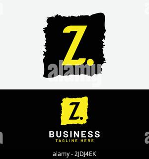 Z Letter Monogram Initial Logo Design Template. Suitable for General Sports Fitness Finance Construction Company Business Corporate Shop Apparel Stock Vector